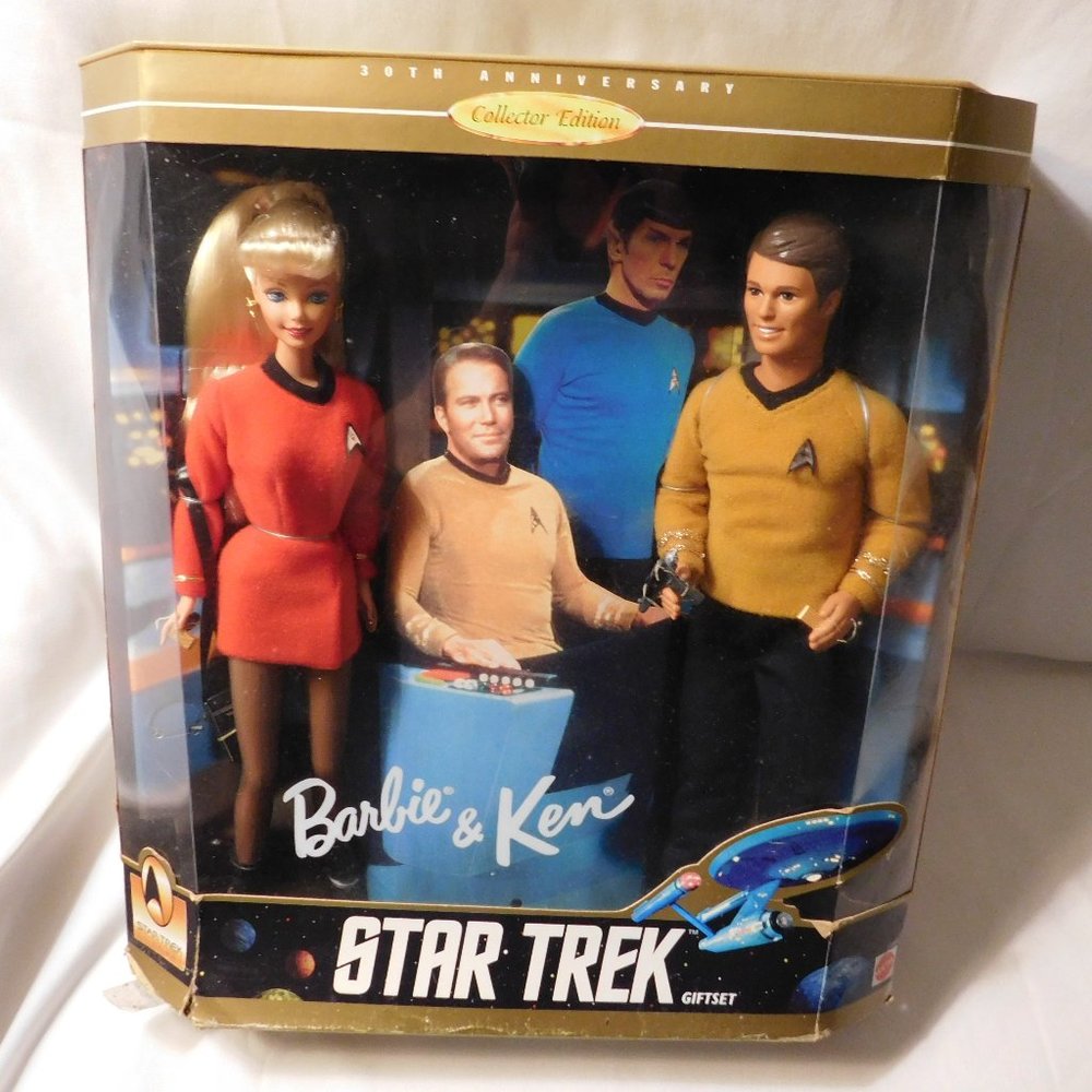Vintage Barbie & Ken Doll Star Trek 30th Anniversary Set